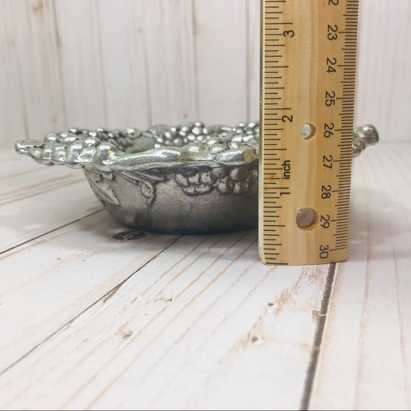 Vintage Arthur Court Grape Wine Caddy Coster Aluminum 1995 Taiwan - Picture 3 of 5